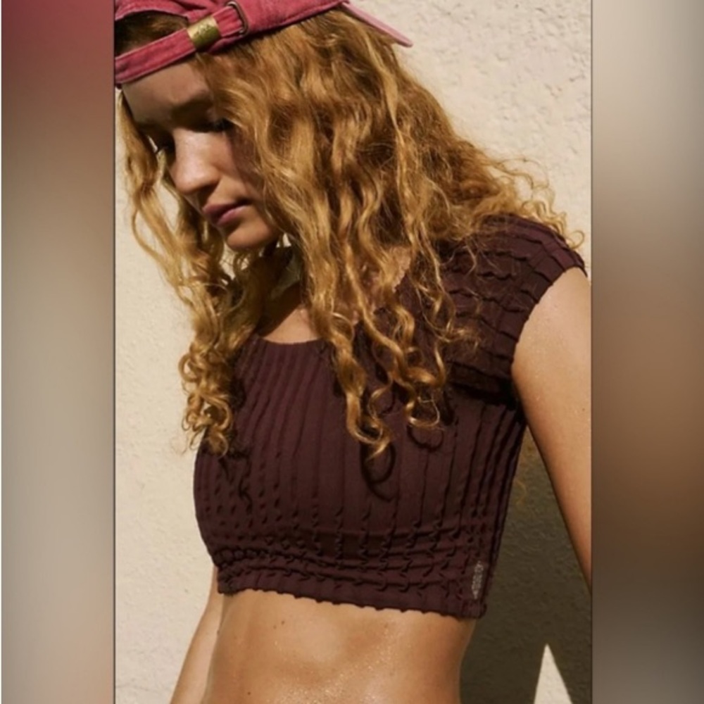 Free People Movement Get Ribbed Tee